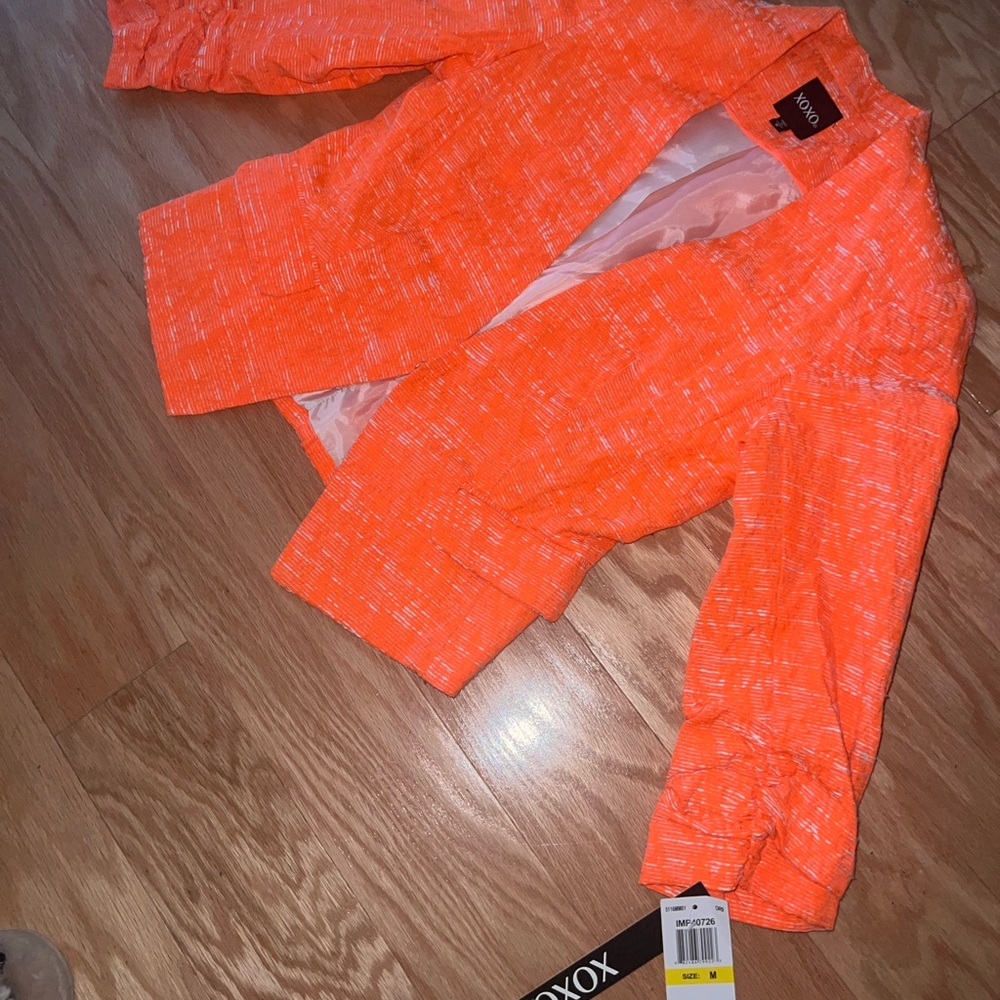 XOXO Women's Orange Blazer